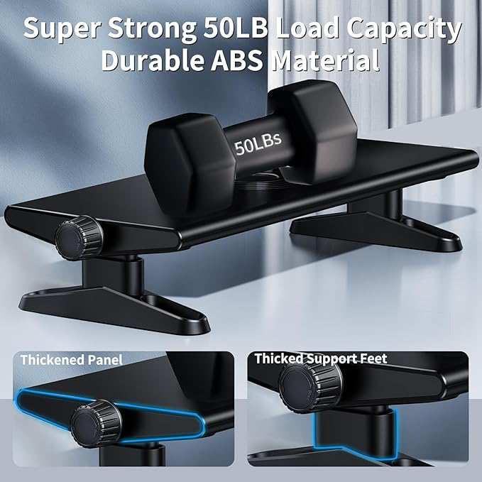 Computer Monitor Stand Riser for Desk, 4.5-6.3 Inches Freely Height Adjustable - Image 3