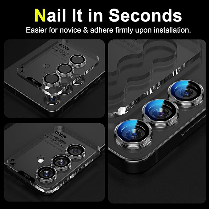 YWXTW Camera Lens Protector for Samsung Galaxy S25+ Plus Accessories 9H - Image 5