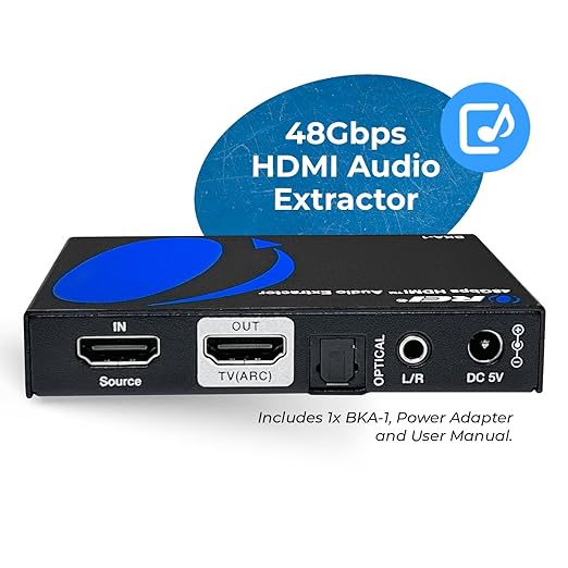 OREI 8K Audio Extractor HDMI UltraHD 4K @ 120Hz 48G HDMI 2.1 Audio Converter - Image 4