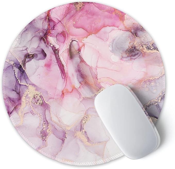 ITNRSIIET Round Mouse Pad with Stitched Edge Premium-Textured Waterproof - Image 2