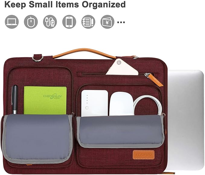 MOSISO 360 Protective Laptop Shoulder Bag, 15 inch Computer Bag Compatible - Image 2