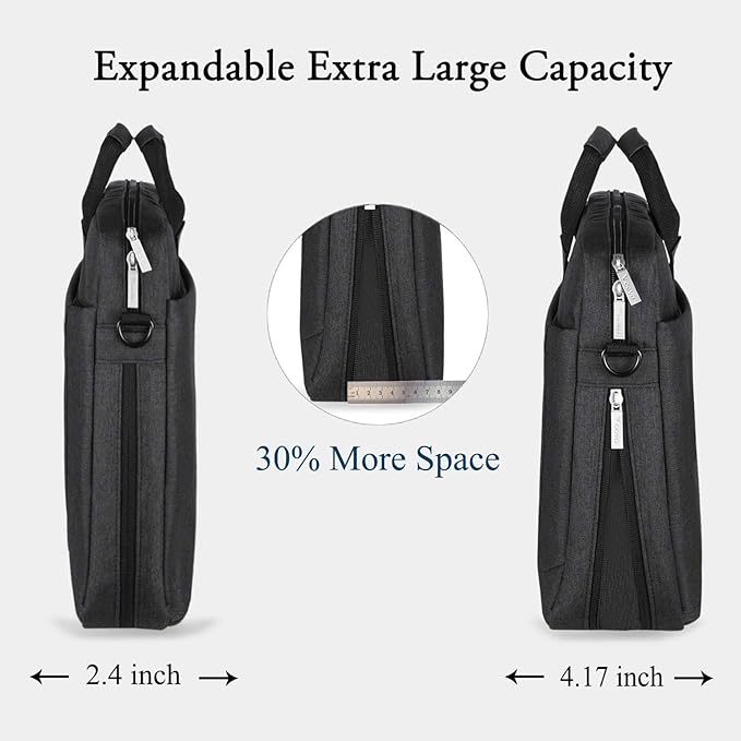 Voova Laptop Bag Case 17 17.3 Inch Computer Sleeve Messenger Bag - Image 3