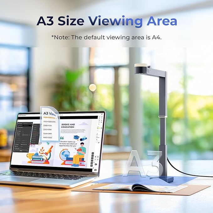 CZUR Fancy S Pro 12MP USB Document Camera - Image 7