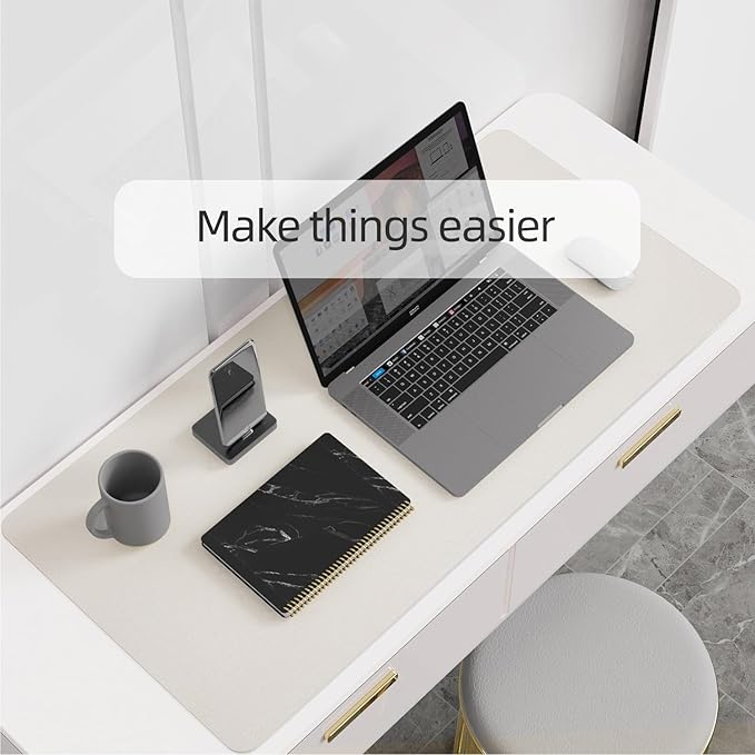 YSAGi Multifunctional Office Desk Pad, Ultra Thin Waterproof PU Leather Mouse - Image 6