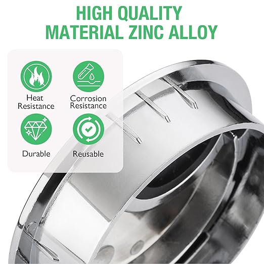 2 Pcs Desk Grommet 3-1/8" / 80 mm, Desk Cord Hole Cover, Cable Grommet Metal - Image 2