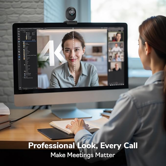 EMEET Piko 4K Webcam for Streaming, World’s 1st Dual-Camera AI-Powered 4K - Image 9