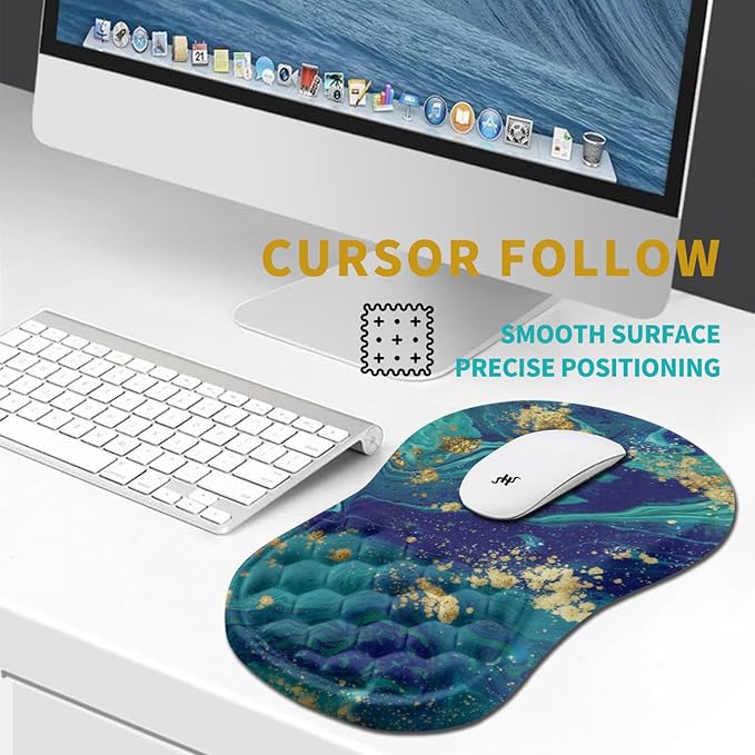 Hokafenle Ergonomic Mouse Pad Wrist Support, Wrist Rest Mousepad - Image 6