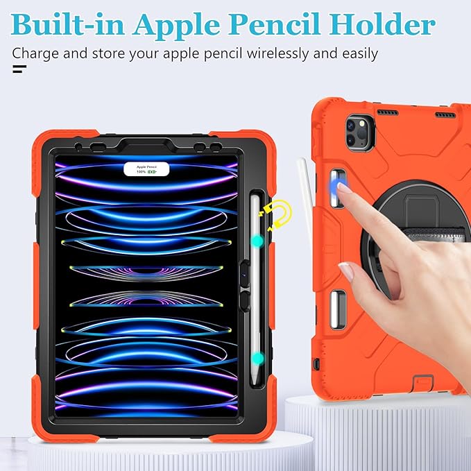 Case for iPad Pro 11 Inch 2022/2021/ 2020/2018: Silicone Cover for iPad 11 Inch - Image 8