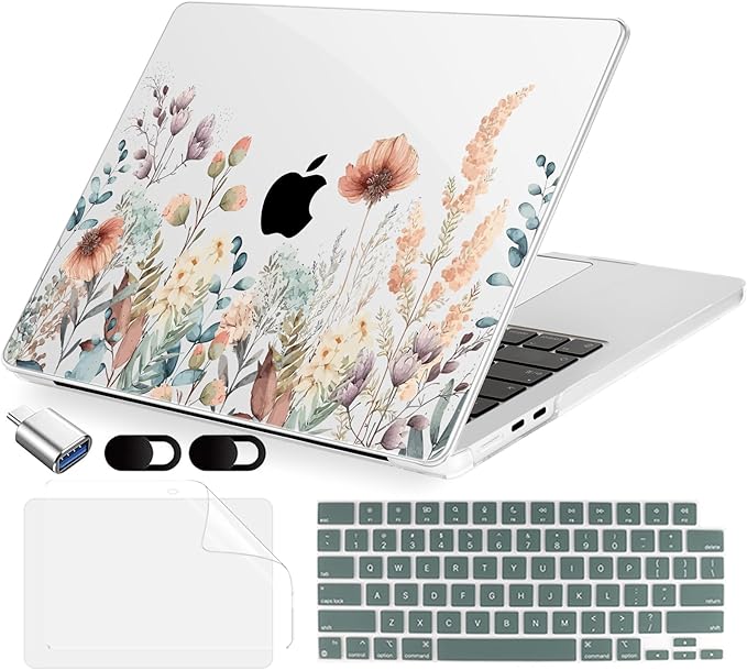 Compatible with MacBook Air 15 inch Case, M4 A3241/M3 A3114/M2 A2941, Hard Shell by MecBevia