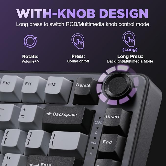 YUNZII B75 Mechanical Keyboard, 75% Layout - Image 7