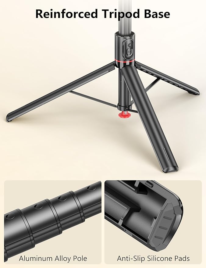 68" Automatic Tripod, Auto-Open Phone Tripod Stand - Image 7