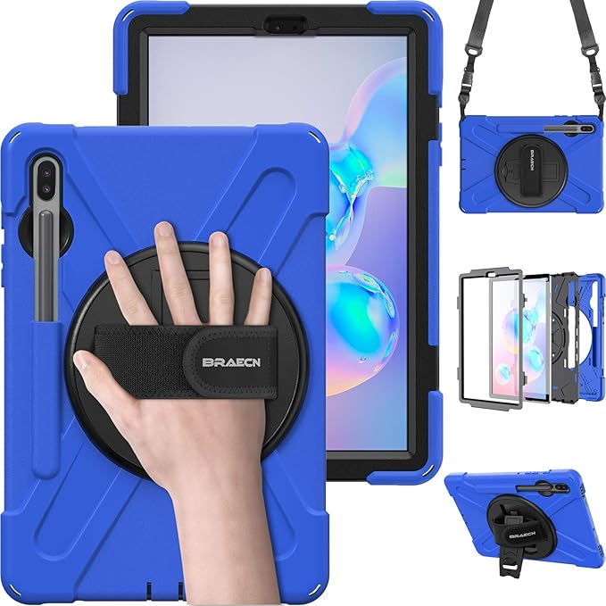 BRAECN for Samsung Galaxy Tab S6 case 10.5 Inch 2019, Heavy Duty Drop by BRAECN