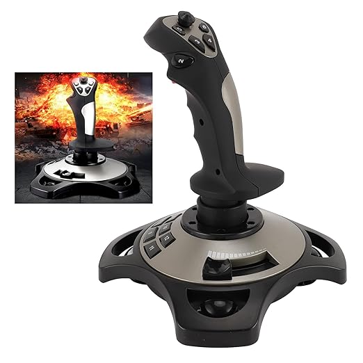 XUMIUZIY PC Flight Joystick Control, USB Wired Flight Stick - Image 6