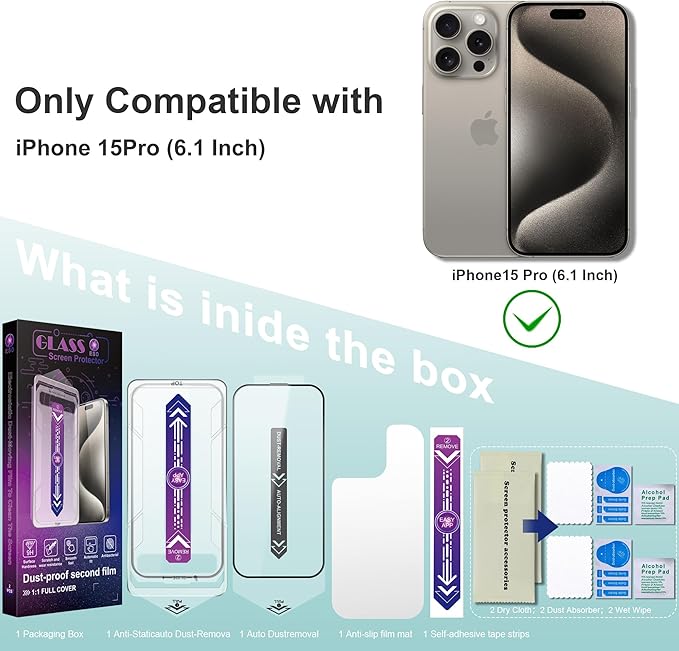 2 Pack Screen Protector Tempered Glass - Image 2