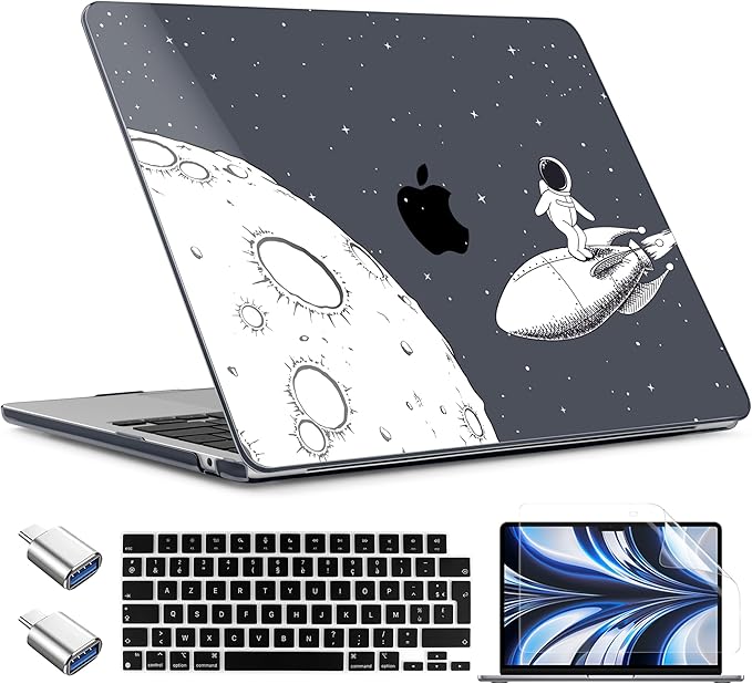 TWOLSKOO Compatible with M4 MacBook Air 13.6 inch Case 2025-2022 Release M4 by TWOLSKOO