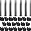 Yookeer 180 Pieces Magnetic Zip Tie Mount Multipurpose Cable Holder Magnets by Yookeer