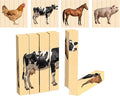 Wooden Animal Chunky Puzzles for Toddlers 2+ Years by MontessoriMe