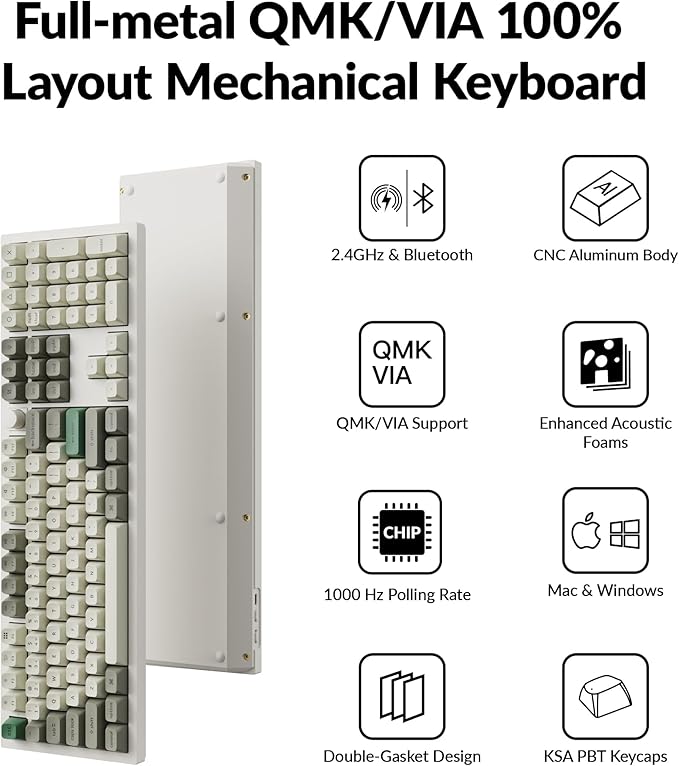 Keychron Q6 Max QMK/VIA Bluetooth Wireless /2.4 GHz/USB-C Wired Custom - Image 4