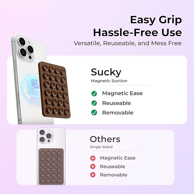 Sucky Upgraded Magnetic Suction Cell Phone Grip - Image 5