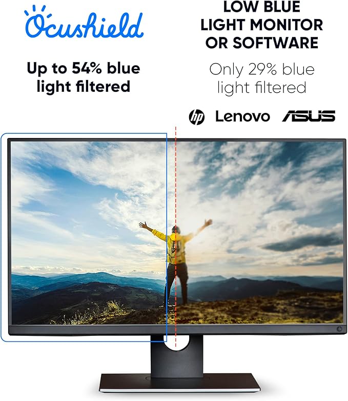Ocushield 24” Premium Anti Blue Light Screen Protector - Image 7