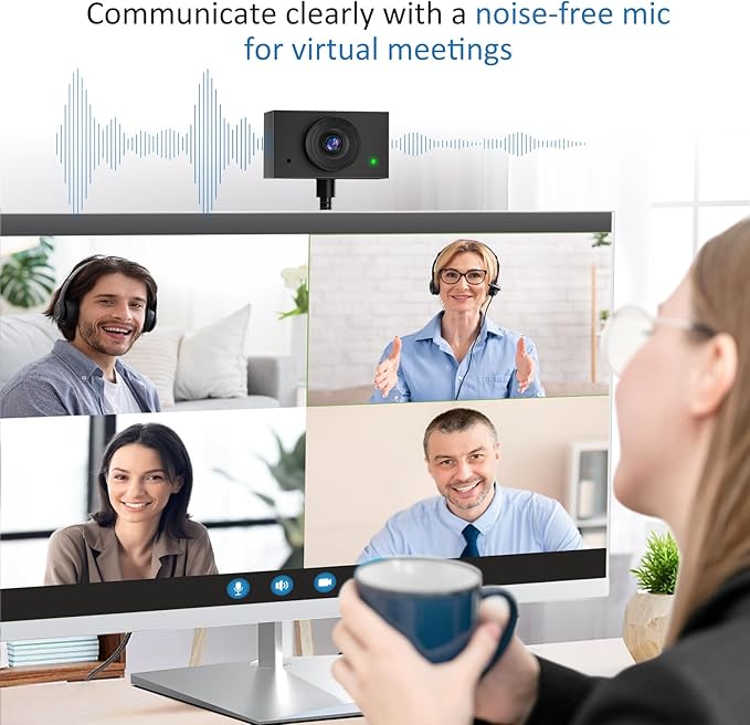 Eye Contact Web Camera for Desktop Computer – 1080P USB Camera - Image 6