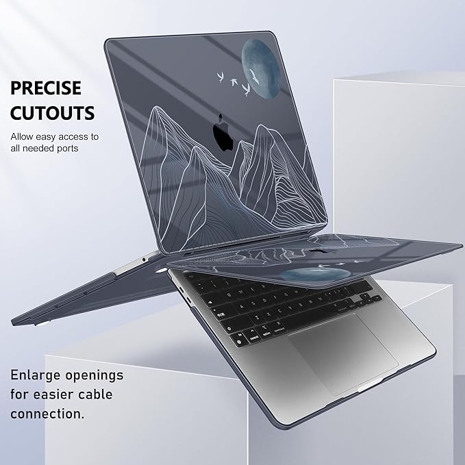 Case for MacBook Pro 13 inch with/Without Touch Bar, Hard Shell + Keyboard - Image 8