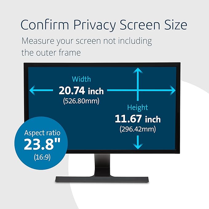 Kensington 23.8 inch Computer Privacy Screen - Image 2