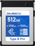 512GB CFexpress Type B Memory Card VPG400 Up to 1900/1500 MB/s Read/Write- by DAJINGYU