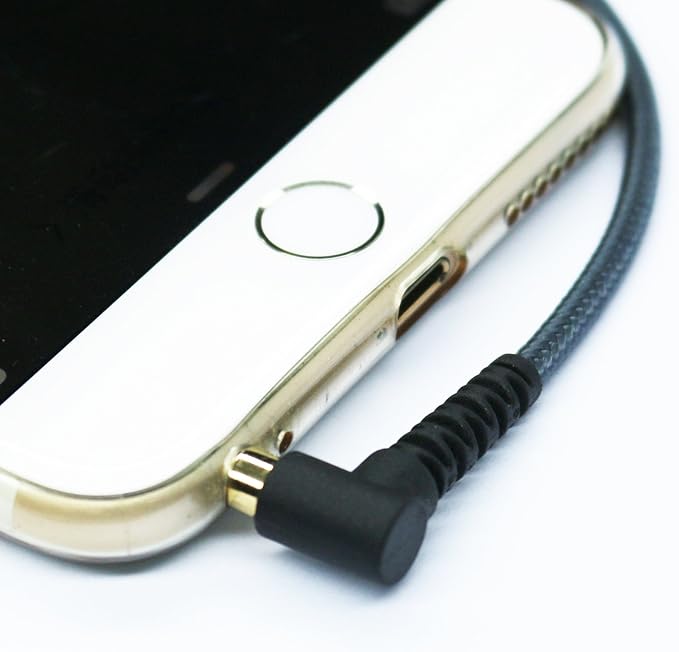 50cm Right Angle 4 Pole 3.5mm 1/8 inch Male to 4 Pole 3.5mm 1/8 inch Female - Image 5