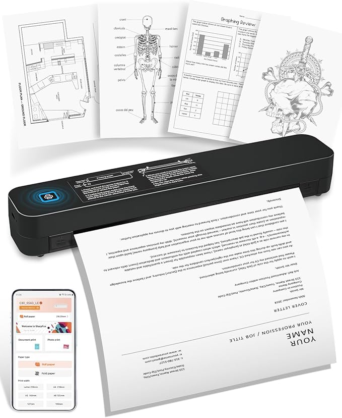 Saker Wireless Thermal Mobile Printer by Saker