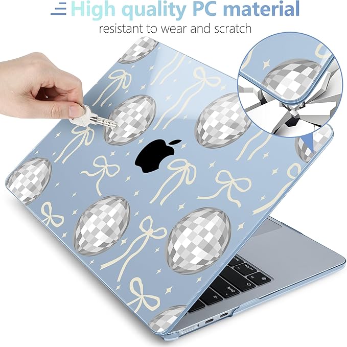 MEEgoodo Case for MacBook Air M4/M3/M2 13.6 inch 2025 2024 2022, Fit Model - Image 4