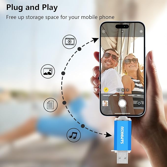 3.0 USB C Flash Drive, USB-A & Type-C OTG Thumb Stick, Dual Memory Sticks - Image 2