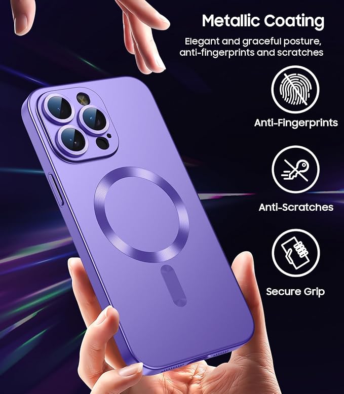 Magnetic for iPhone 15 Pro Max Case Slim Soft Silicone Bumper Shockproof - Image 5
