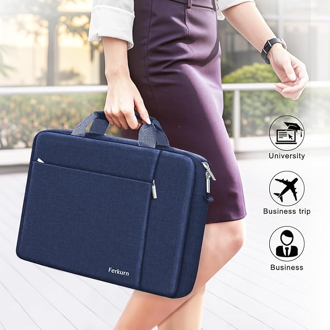 Ferkurn Laptop Bag Case for Women Men Computer Bag Compatible - Image 6