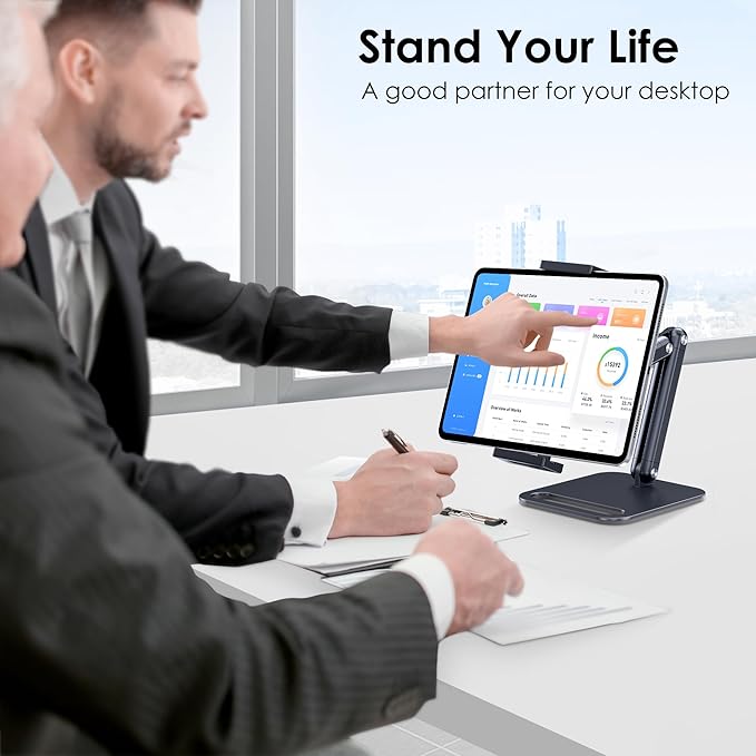 CreaDream Tablet Stand for iPad, Aluminum Tablet Holder - Image 2