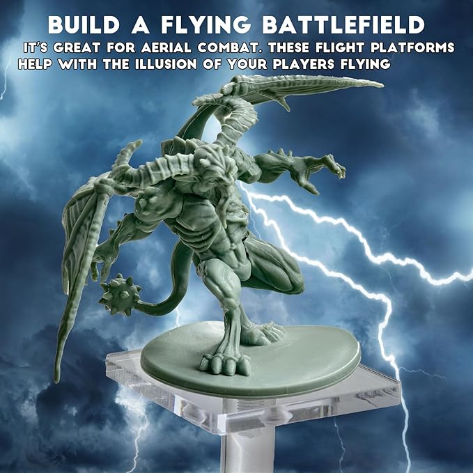 AAiphuwew 3pcs Combat Risers for Flying Miniatures, Adjustable Height - Image 6