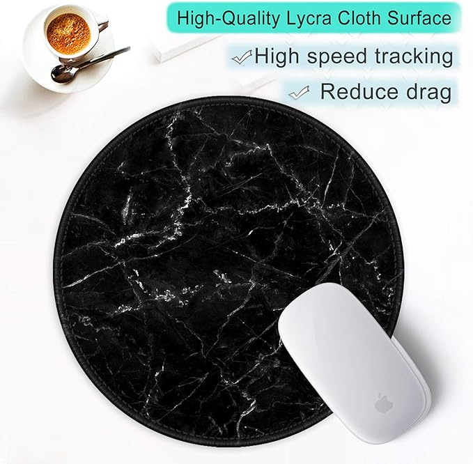 ITNRSIIET Round Mouse Pad with Stitched Edge Premium-Textured Waterproof - Image 6