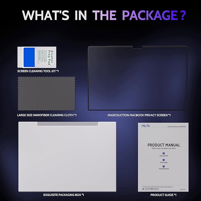 Privacy Screen for 13.5 Inch Surface Laptop 6/5/4/3/2/1, MagicSuction™ - Image 8