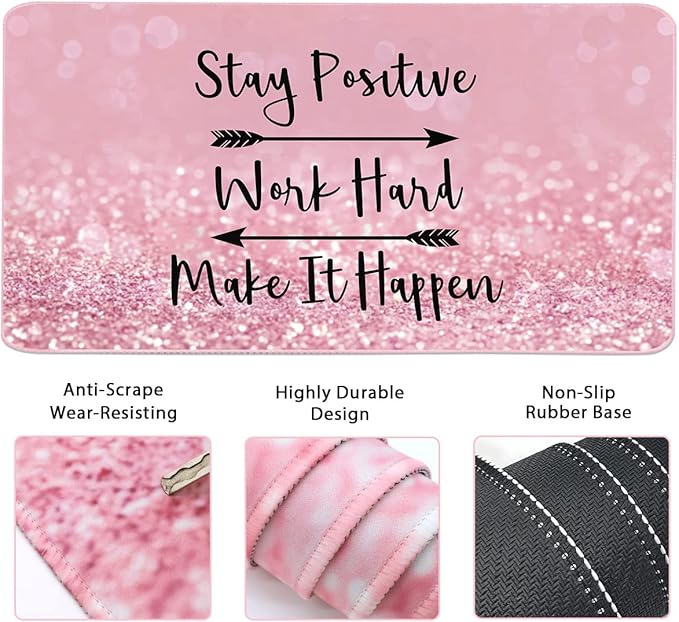 Keyboard Mouse Pad Set, Extended Mouse Pad+Keyboard Wrist Rest Support - Image 2