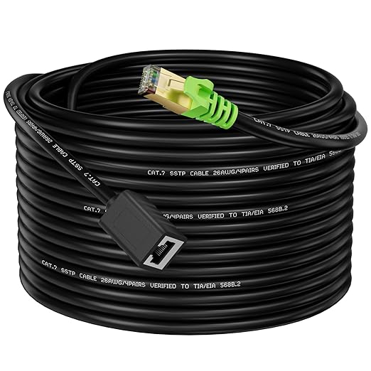 Ethernet Extension Cable 3ft, Network Cat6a Extension Patch Cable RJ45 Cords by Weetcoocm