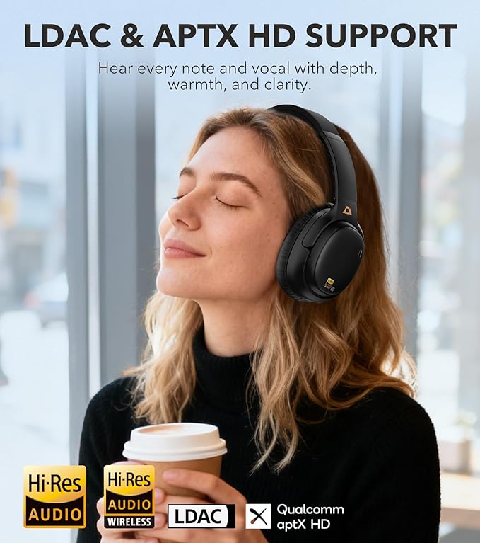 1Mii E700 Wireless Bluetooth Over Ear Headphones - Image 2