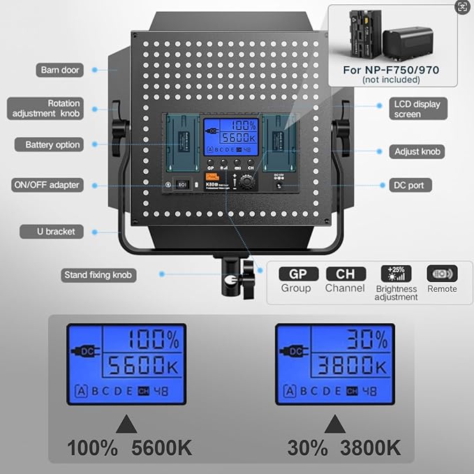 Pixel K80 Bi Color Photography Lighting - Image 3