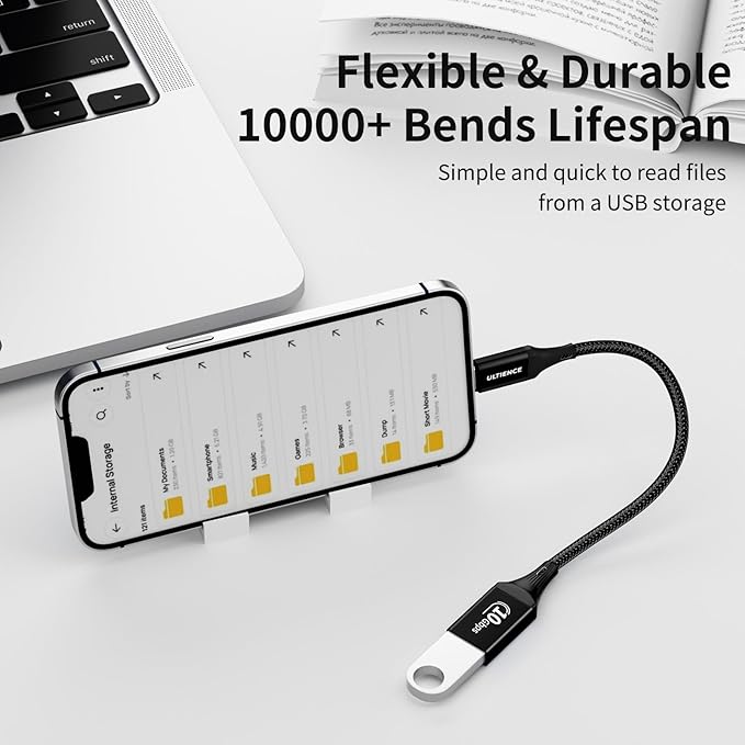 USB C to USB Adapter 2 Pack: 10Gbps USB Female to USB-C Male OTG Cable - Image 7