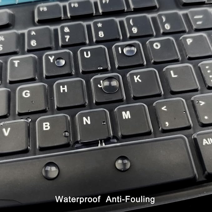 Silicone Keyboard Cover for Logitech K200 K260 K270, Ergonomic Wireless - Image 4