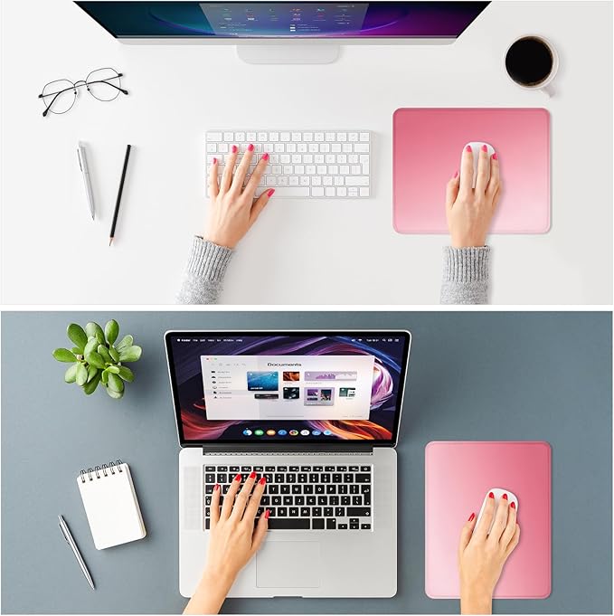 ITNRSIIET Mouse Pad Non-Slip Rubber Base Smooth Surface Stitched Edges - Image 2