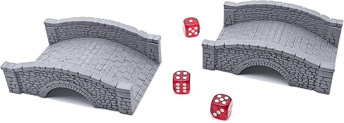 EnderToys Stone Footbridges by Printable Scenery, 3D Printed Tabletop RPG - Image 2