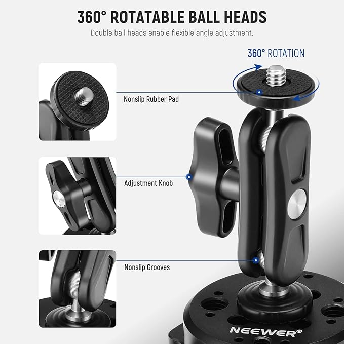 NEEWER 6"/15.2cm Camera Suction Cup Mount - Image 8