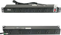Tecmojo 1U Rackmount Network-Grade PDU Power Strip, 12 Wide-Spaced Right Angle by Tecmojo