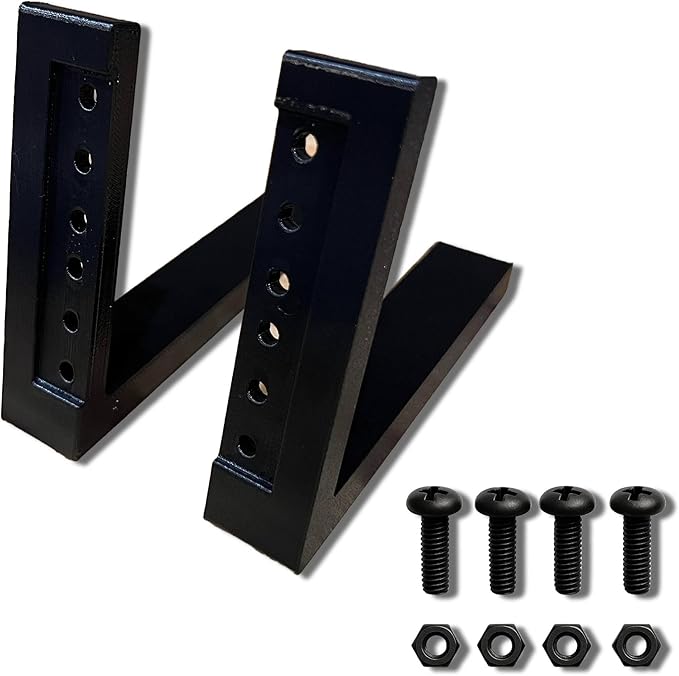 Compact 2U Studio Equipment Rack Pair – 3D‑Printed PETG, 4″ Depth, 20° Sloped by Unknown