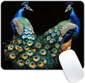 Square Mouse Pad Beautiful Peacock by Goodsprout